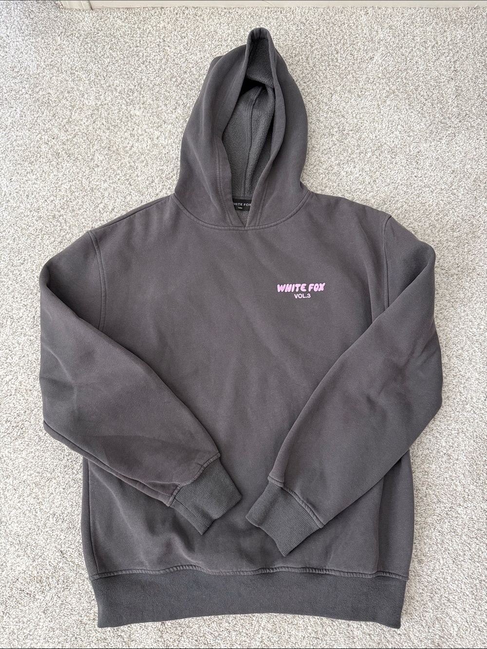 White Fox Volume 3 Gray and Lavender Hoodie Sweatshirt